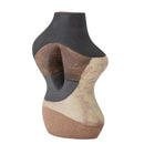 Bloomingville - Vica Vase, Brun, Stentøj - L19,5 × H27 × B11,5 cm