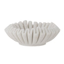 Bloomingville - Harmonia Skål, Hvid, Marmor - Ø17,5 × H6 cm