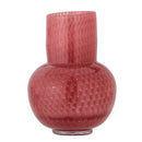 Bloomingville - Roscoe Vase, Rosa, Glas - Ø15 × H21,5 cm
