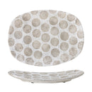 Bloomingville - Felan Fad, Hvid, Terrakotta - L42 × H3,5 × B32 cm