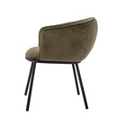 Bloomingville - Cortone Spisebordsstol, Grøn, Genanvendt polyester - L60 × H76 × B63 cm