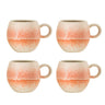 Bloomingville - Paula Kop, Multipak, orange, Stentøj - Ø9 × H8 cm, sæt med 4