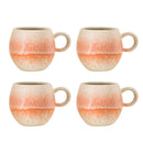 Bloomingville - Paula Kop, Multipak, orange, Stentøj - Ø9 × H8 cm, sæt med 4