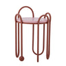 Bloomingville - Whimsica Sidebord, Rød, Jern - Ø30 × H46 cm