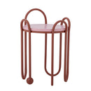 Bloomingville - Whimsica Sidebord, Rød, Jern - Ø30 × H46 cm