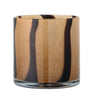 Bloomingville - Liberty Fyrfadsstage, Brun, Glas - Ø15 × H16 cm