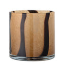 Bloomingville - Liberty Fyrfadsstage, Brun, Glas - Ø15 × H16 cm
