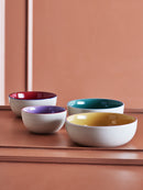 Bloomingville - Vista Skål, Multifarvet, Stentøj - Ø12 × H6/Ø14 × H6/Ø16 × H6/Ø18 × H6 cm, sæt med 4