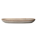 Bloomingville - Sandrine Serveringsfad, Natur, Stentøj - L42 × B21 cm