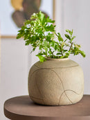 Bloomingville - Niza Deko Vase, Natur, Terrakotta - Ø20 × H16,5 cm