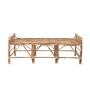 Bloomingville - Pammi Bænk, Natur, Sukkerør - L75 × H57 × B150 cm