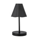 Bloomingville - Lianna bærbar lampe, Genopladelig, Sort, Jern - L15 × H28 × B13,5 cm
