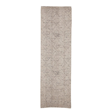 Bloomingville - Saxo Tæppe, Natur, Bomuld - L245 × B75 cm