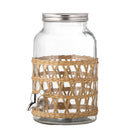Bloomingville - Manna Dispenser med tappehane, Klar, Glas - Ø19,5 × H30 cm