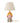 Bloomingville - Miss Jody Bordlampe, Multifarvet, Stentøj - Ø24 × H41 cm
