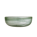 Bloomingville - Amelie Skål, Grøn, Glas - Ø27 × H9 cm