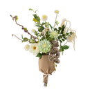 Bloomingville - Rise Buket, Hvid, Kunstige Blomster - Ø40 × H109 cm