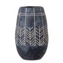 Bloomingville - Mahi Deko Vase, Sort, Keramik - Ø16 × H25 cm