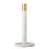 Bloomingville - Emira Køkkenrulleholder, Hvid, Marmor - Ø15 × H32 cm