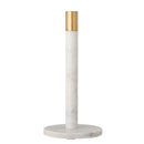 Bloomingville - Emira Køkkenrulleholder, Hvid, Marmor - Ø15 × H32 cm