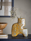 Bloomingville - Ollia Vase, Brun, Stentøj - L18,5 × H20 × B10 cm