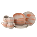 Bloomingville - Paula Morgenmadssæt, orange, Stentøj - C:Ø9 × H8/B:Ø16 × H6/P:Ø20 × H1,5 cm, sæt med 12