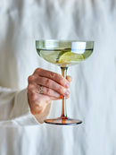 Bloomingville - Aston Cocktailglas, bronze, Glas - Ø12 × H17 cm, sæt med 4