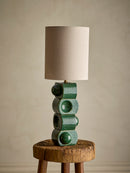 Bloomingville - Brady Bordlampe, Grøn, Stentøj - Ø25 × H68 cm