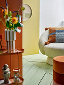 Bloomingville - Bilbao Puf, orange, polyester - Ø37 × H45 cm