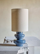 Bloomingville - Fabiola Bordlampe, Blå, Glas - Ø24 × H51 cm