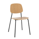 Bloomingville - Monza Spisebordsstol, Natur, Krydsfiner - L45 × H83 × B52 cm