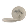 Bloomingville - Bea Tallerken, Multipak, Natur, Stentøj - Ø21 × H2 cm, sæt med 4