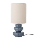 Bloomingville - Fabiola Bordlampe, Blå, Glas - Ø24 × H51 cm