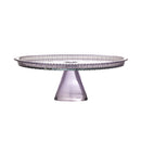 Bloomingville - Tayo Kagefad m/låg, Multifarvet, Glas - Ø32 × H24,5 cm