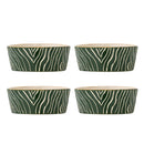 Bloomingville - Woodsby Skål, Multifarvet, Stentøj - Ø13,5 × H5 cm, sæt med 4