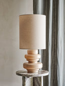Bloomingville - Fabiola Bordlampe, Natur, Glas - Ø24 × H51 cm
