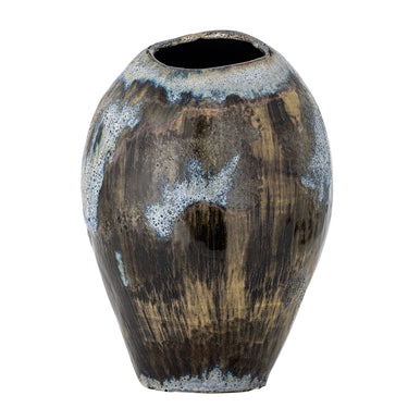 Bloomingville - Senja Vase, Brun, Stentøj - Ø22 × H31,5 cm