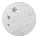 Bloomingville - Fenya Star Kagefad, Hvid, Marmor - Ø30 × H9 cm
