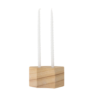 Bloomingville - Florida Lysestage, Natur, Sandsten - L14,5 × H8 × B7,5 cm