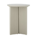 Bloomingville - Edith Sidebord, Hvid, Fyrretræ - Ø40 × H50 cm