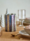Bloomingville - Cicilia Fyrfadsstage, Guld, Glas - Ø10 × H15 cm