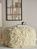 Bloomingville - Lomba Puf, Natur, Uld - L80 × H45 × B80 cm