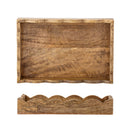 Bloomingville - Namira Serveringsbakke, Natur, FSC® 100%, mangotræ - L30 × H5 × B19 cm