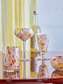 Bloomingville - Lilya Cocktailglas, Rosa, Glas - Ø12 × H18 cm