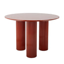 Bloomingville - Della Spisebord, Rød, FSC® 100%, MDF - Ø110 × H75 cm