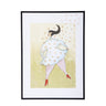 Bloomingville - Ajo Illustration med ramme, Multifarvet, Fyr - L52 × H72 × B1 cm