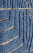 Bloomingville - Velva Vægdekoration, Blå, Uld OEKO-TEX® - L45 × H64 × B2 cm