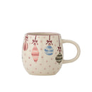 Bloomingville - Ornamentia Krus, Multifarvet, Stentøj - Ø9 × H8 cm, sæt med 4