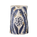 Bloomingville - Anuuk Vase, Blå, Stentøj - Ø14,5xL22 × H21 cm
