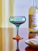 Bloomingville - Signe Cocktailglas, Multifarvet, Glas - Ø9,5 × H13 cm, sæt med 6